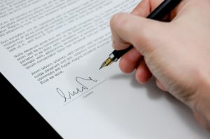 Unterschrift